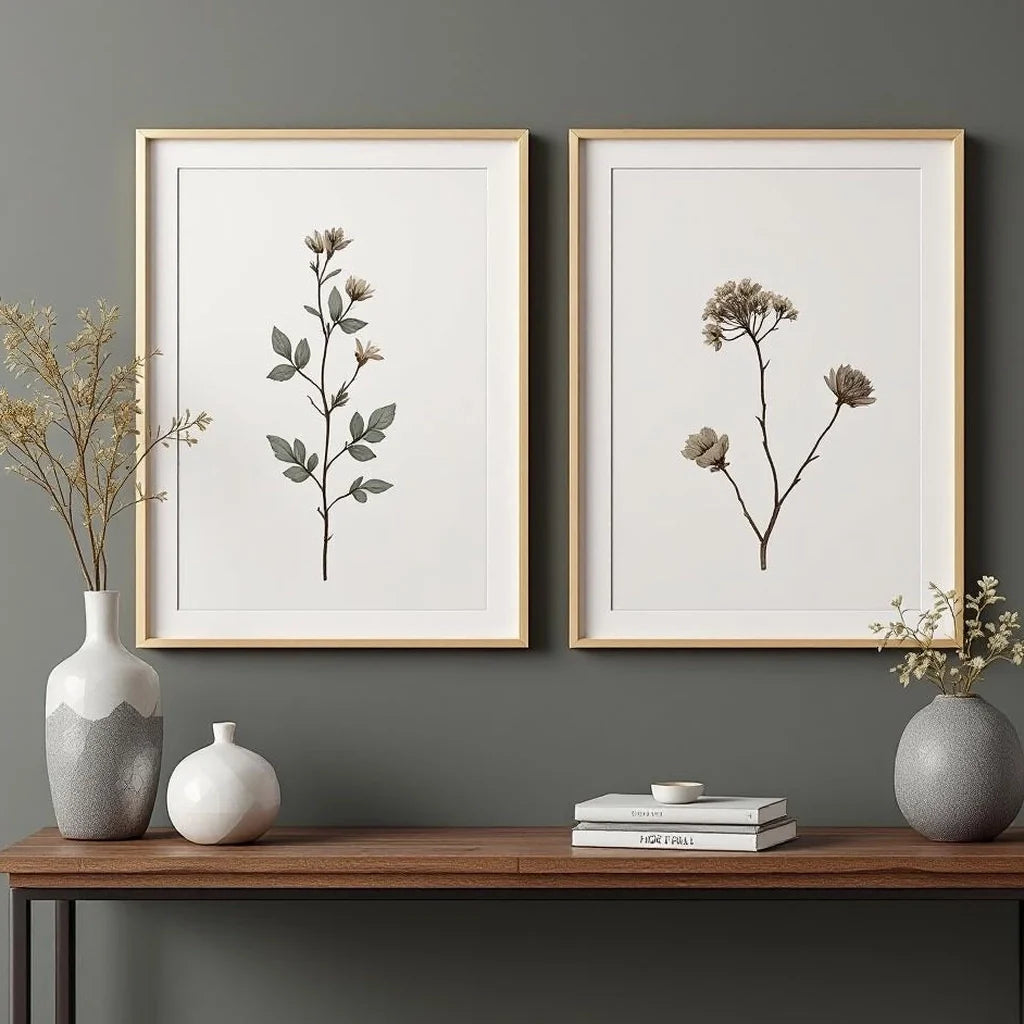Pressed Botanicals Wall Print (Set of 2)