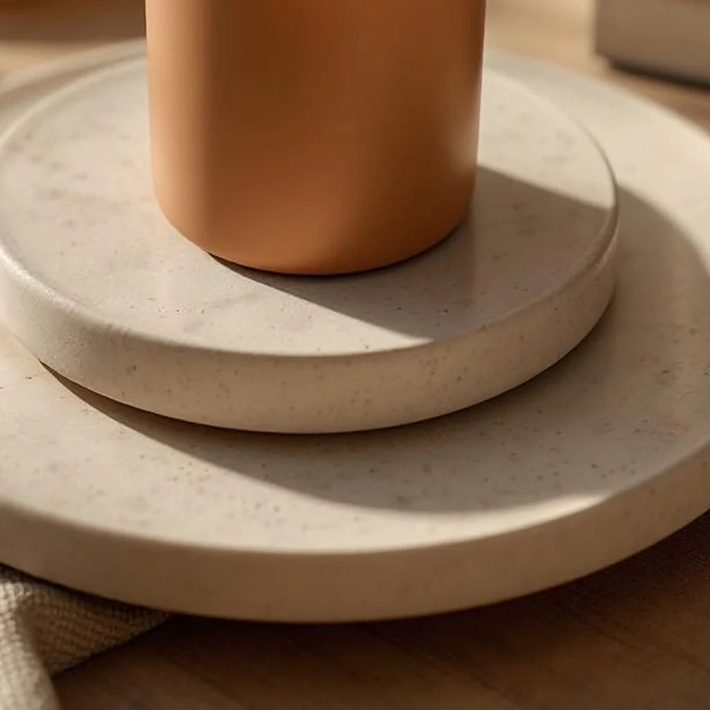 Sandstone-Style Decorative Plate