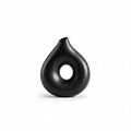 Sculptural Ceramic Figurine in Matte Black