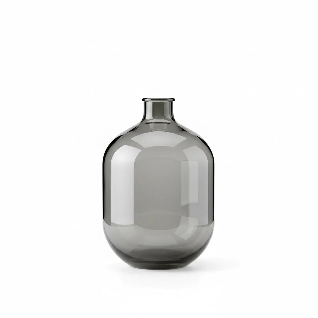 Smoked Glass Bud Vase Set (3-Piece)